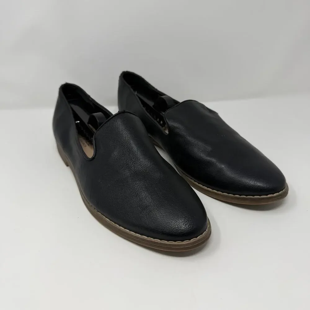 Michael by Michael Shannon Black Leather Loafers Size 11